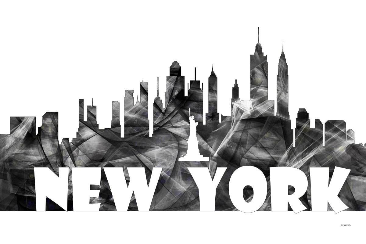 New York City Skyline BG2 by Marlene Watson