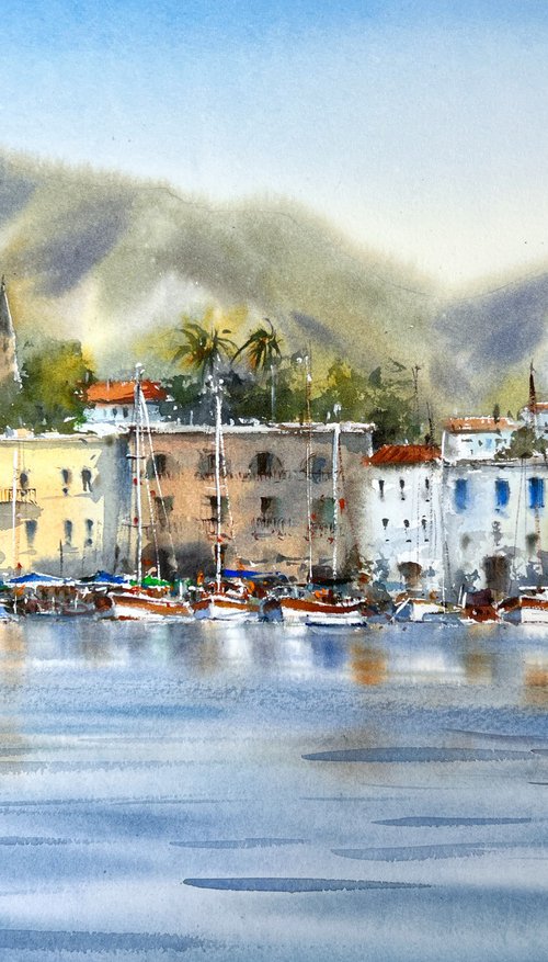 Old port of Girne #2 by Eugenia Gorbacheva