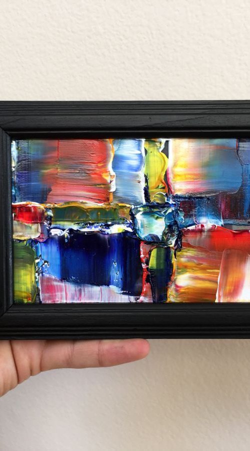 "Hold It Together" - Original PMS Micro Painting on glass by Preston M. Smith (PMS)