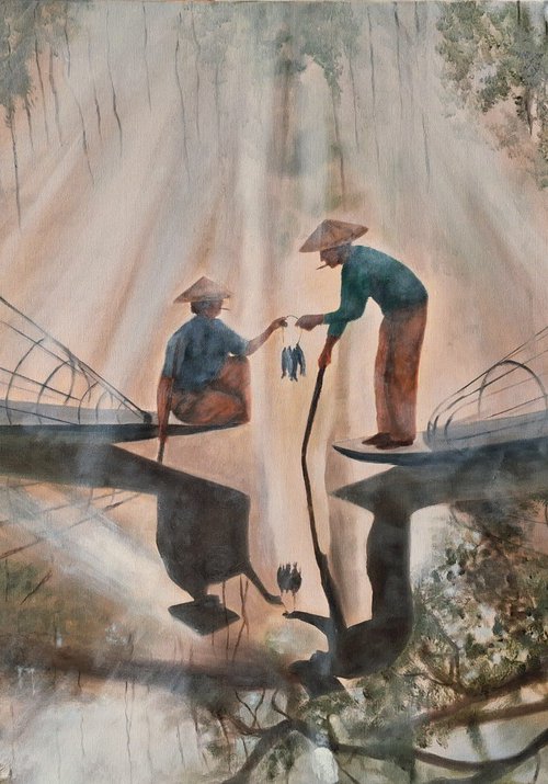 WHERE THE LIGHT MEETS THE WATER by Semire Akyazı