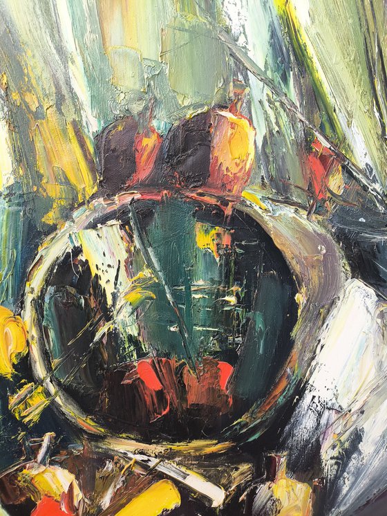Still Life in Yellow and Grey