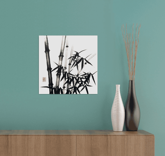 The magic of the bamboo forest - Bamboo series No. 2109 Oriental Chinese Ink Painting