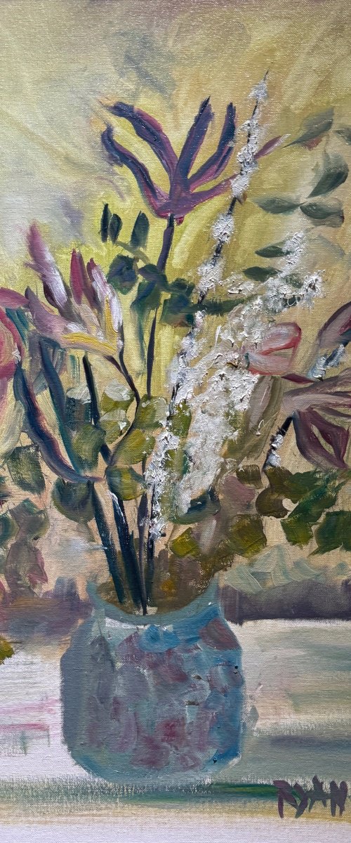 Pink Lillies On A Spring Day by Ryan Louder