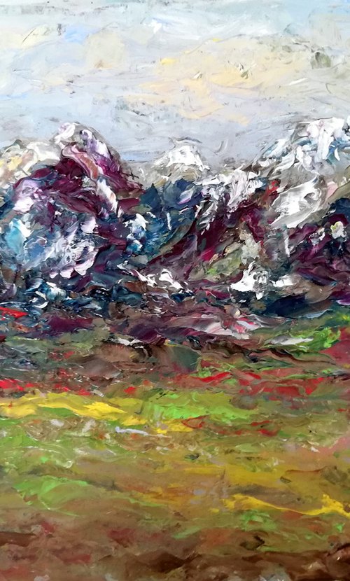 "Foothills above Salt Lake City" 21x30cm/8x12 in by Katia Ricci