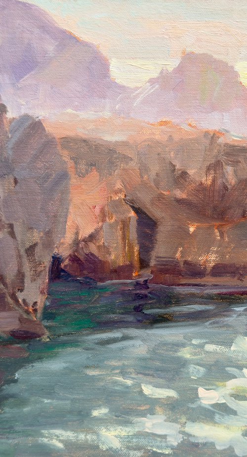 Rocks And Light Seascape by Tatyana Fogarty