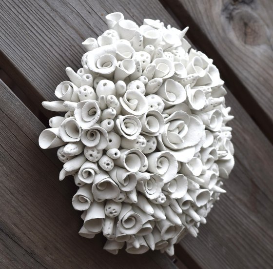 Flowers - Clay Wall Sculpture