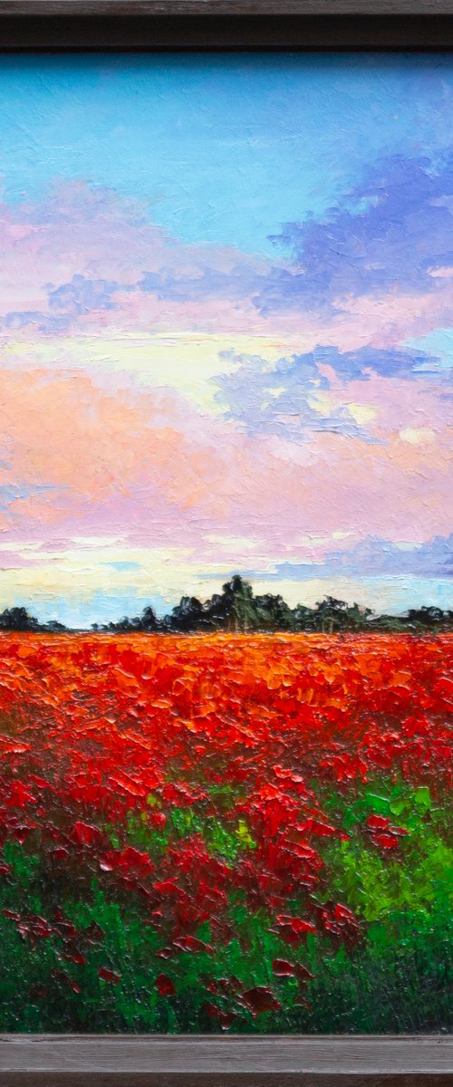 FIELD OF POPPIES by Oleksii Vylusk