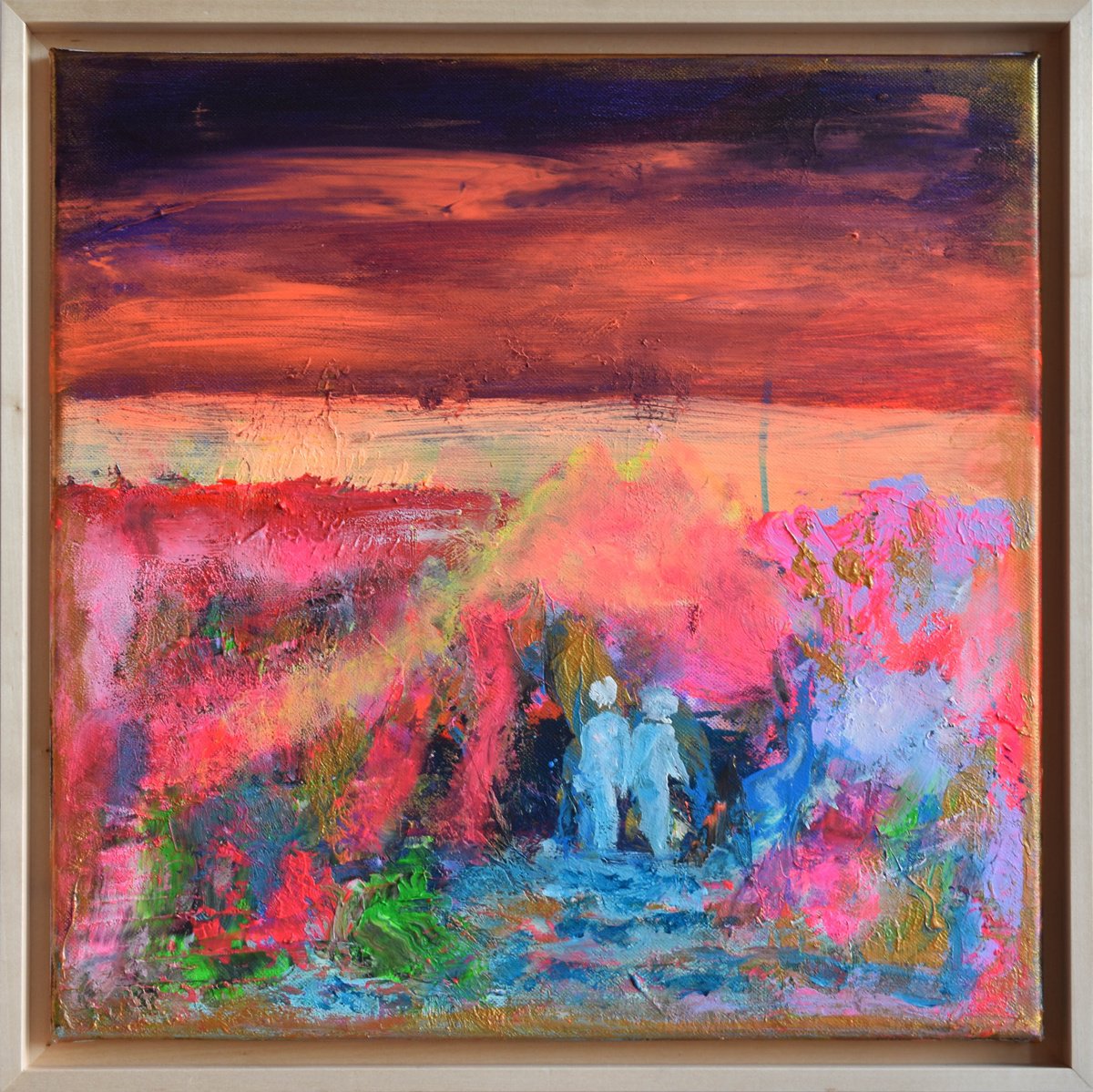 Sunset Stroll By Sebastian Merk, 17 X 17, Artwork For Sale On Artfinder