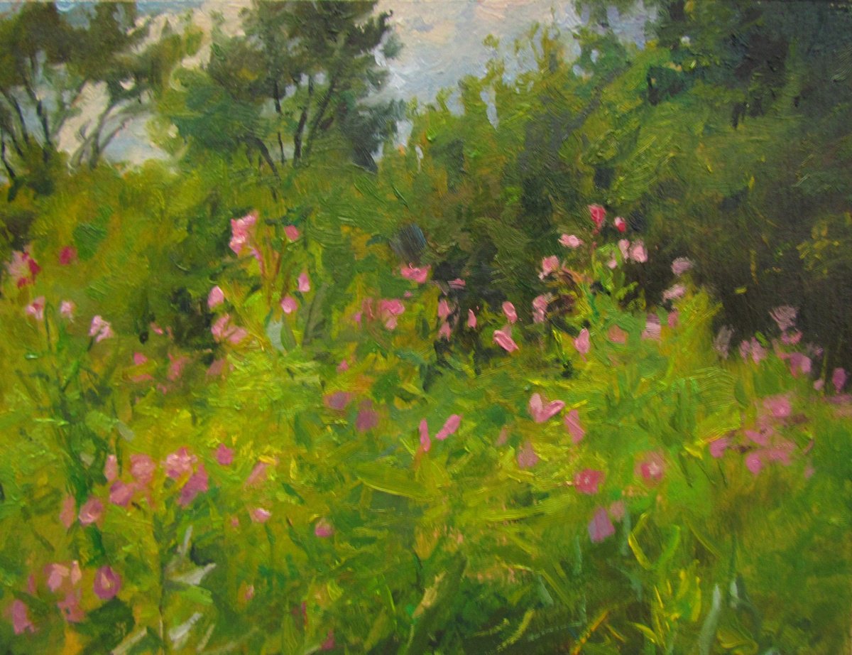 Photorealistic Landscape Oil Painting By Viktoriia Pidvarchan, 9 X 6", Summer, Original Artwork