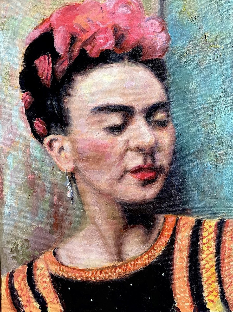 Frida Kahlo By Andres Portillo, 12 X 16, Artwork For Sale On Artfinder