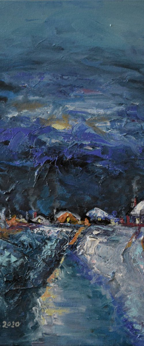 Winter on the Alley by Mihaela Ionescu