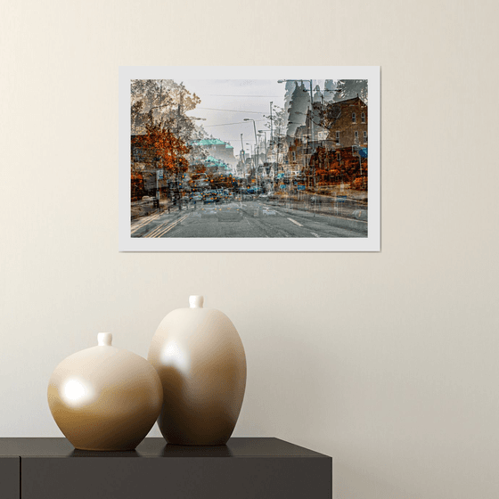 Inner City Streets 7. Abstract street scene. Limited Edition Photography Print #1/15