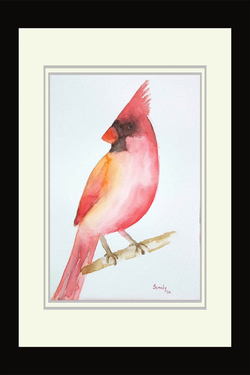 Animal Watercolour By Sonaly Gandhi, 9 X 13", Watercolor - Birds 10, Original Artwork