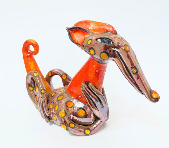 Orange Dotted Dragon