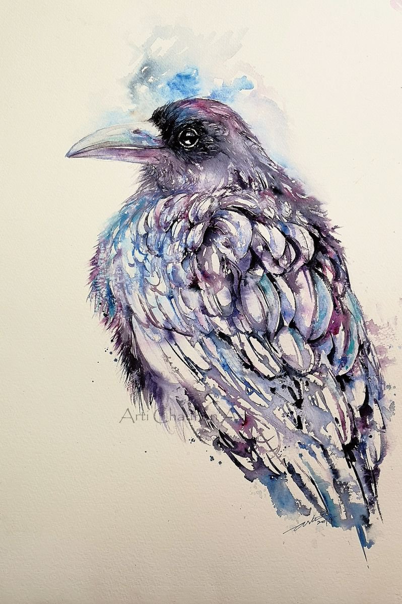 Blue Raven by Arti Chauhan