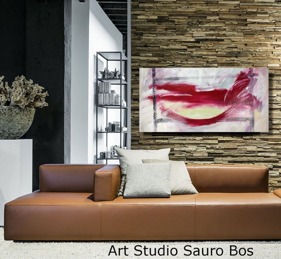 large paintings for living room/extra large painting/abstract Wall Art/original painting/painting on canvas 120x60-title-c718