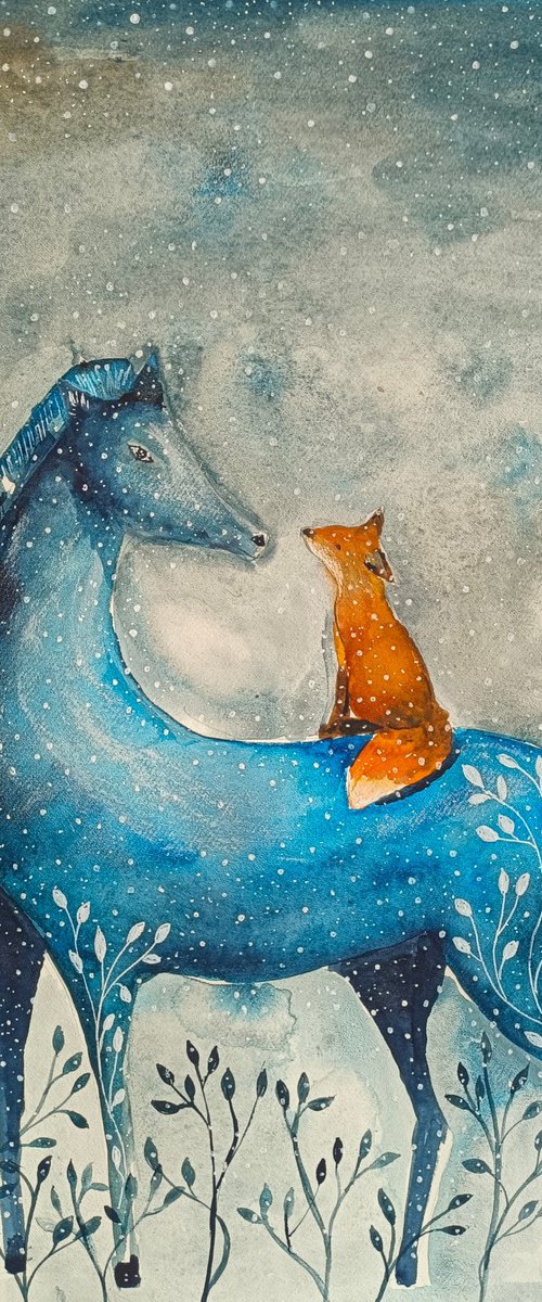 Blue Horse by Evgenia Smirnova