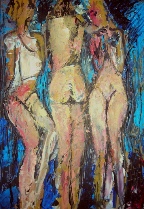 "Trois nus féminins" by Jacques Donneaud