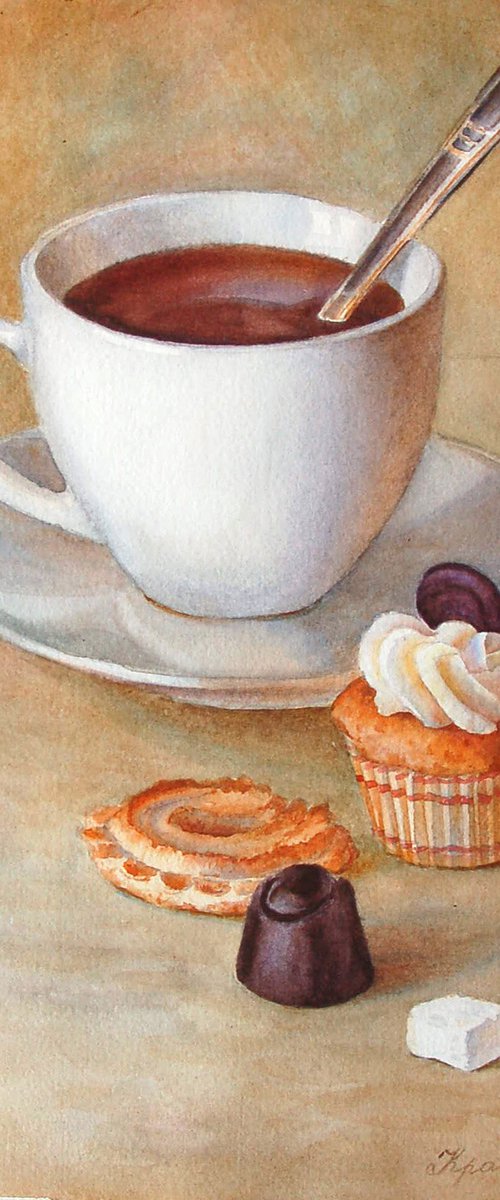 A cup of tea by Yulia Krasnov