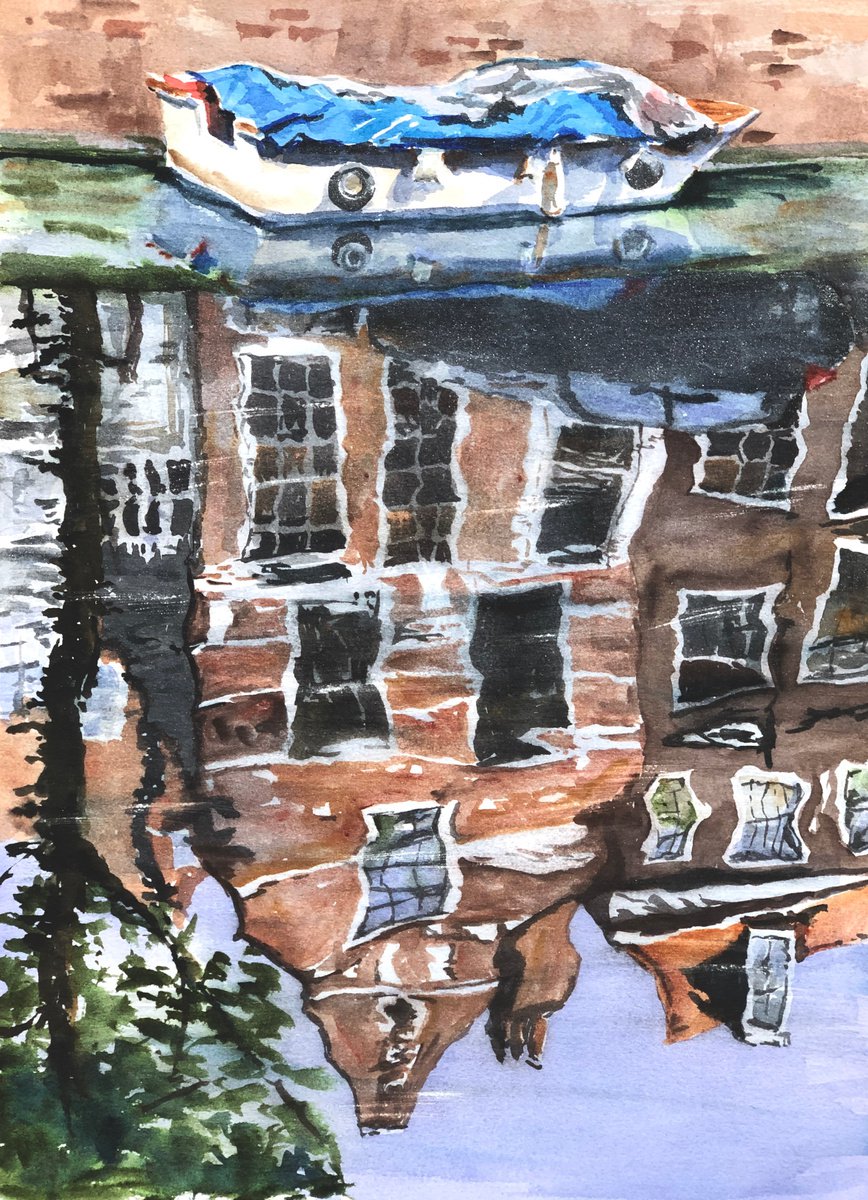 Reflections in Amsterdam by Krystyna Szczepanowski