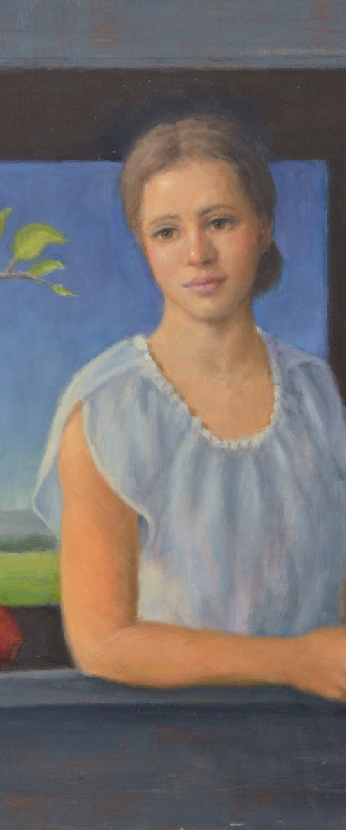 Girl with Apples by Michael Gillespie