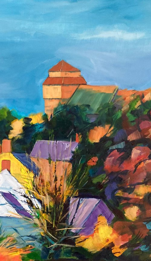 Knighton from the Comm by Stuart Roper