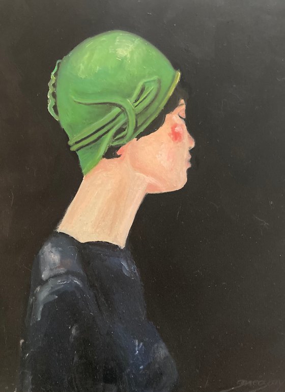 Green hat