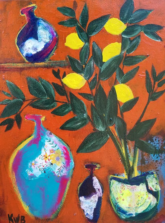 Lemon Tree and Pots