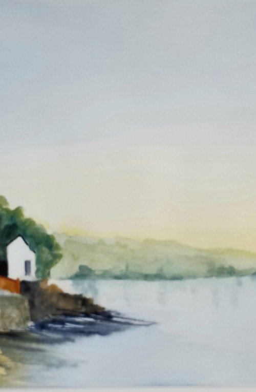 Dylan Thomas's ' Boathouse in Laugharne ' by gerry porcher