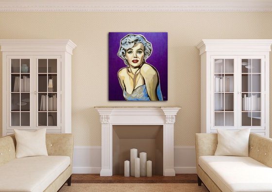 Marilyn Monroe. 50% OFF SALE. Goddess of Hollywood. Movie star. MODERN URBAN ART OFFICE ART DECOR HOME DECOR GIFT IDEA