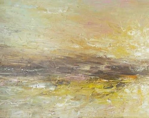 Spring Shore  (Large, Panoramic, 120x40cm) by Kalpana Soanes