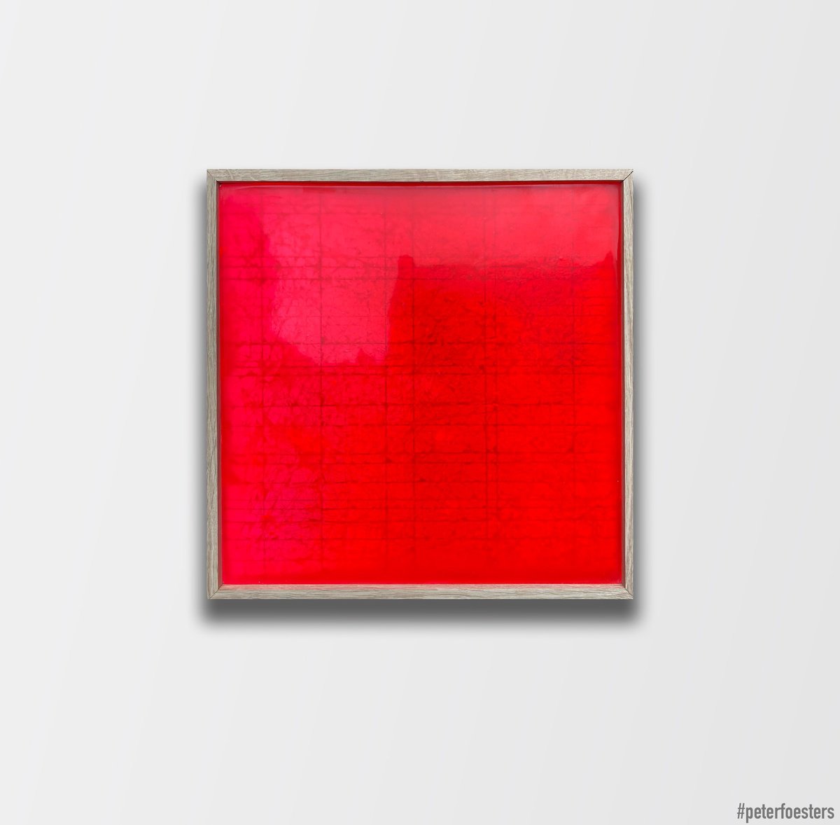 Geometric Abstract Painting By Peter Foesters, 21 X 21", Bright, Original Artwork