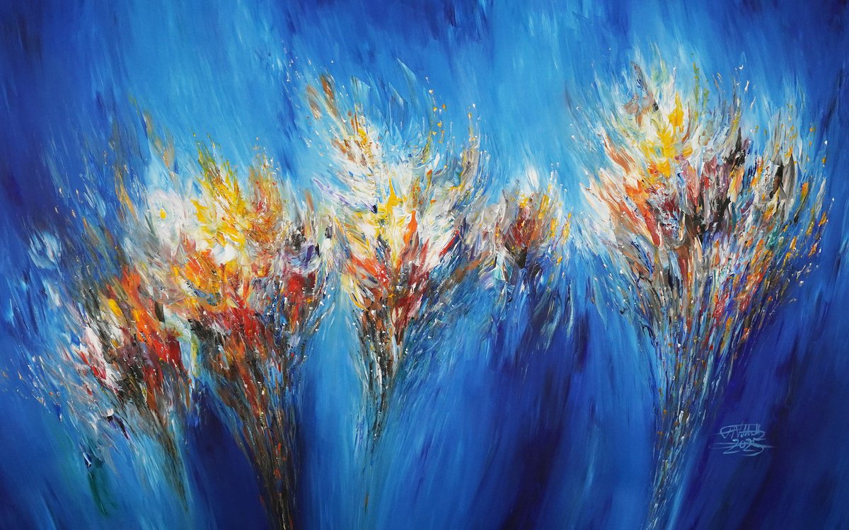 Blue Spirit Xxxl 1 By Peter Nottrott, 94 X 59, Artwork For Sale On Artfinder