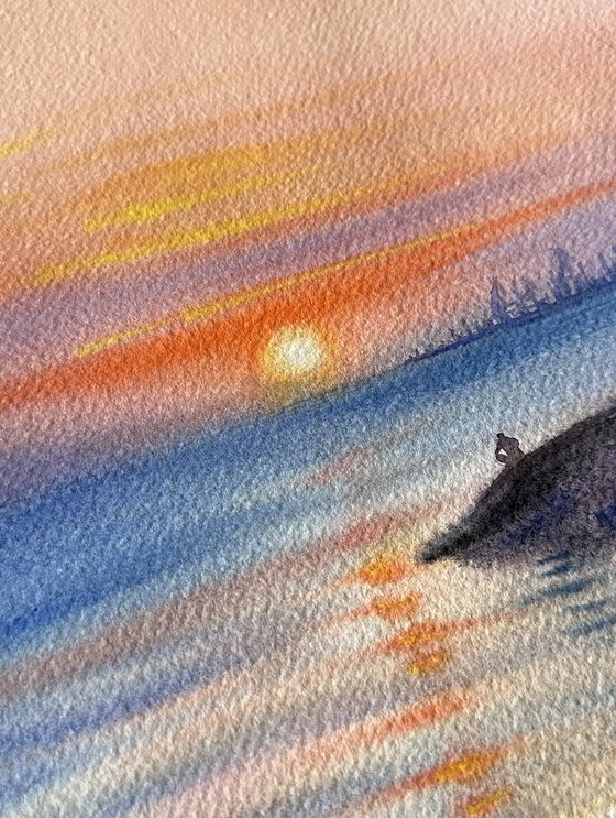 The Aesthetics of a Sunset over the Sea