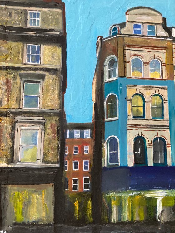 One End of Tisbury Court, Soho, London