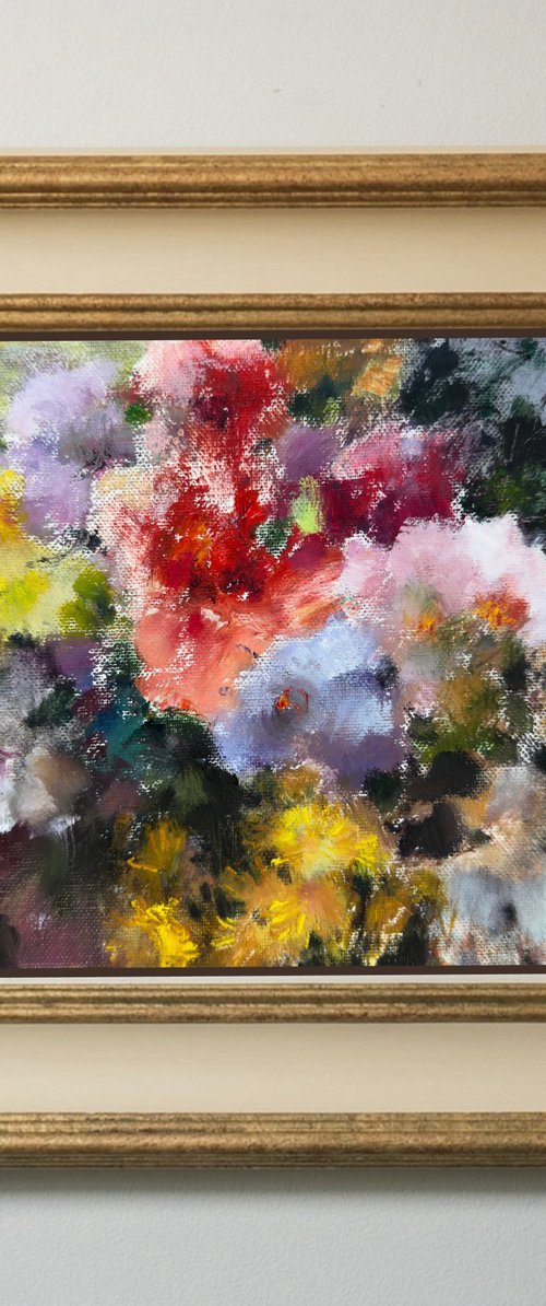 Abstract floral arrangement by Olha Laptieva