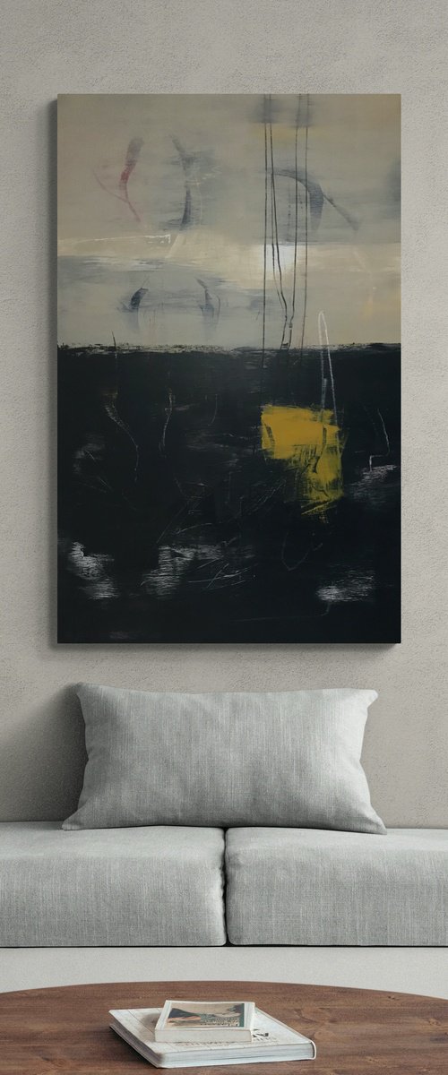 Do You Believe In Nowhere Minimalist Painting by Kris Haas