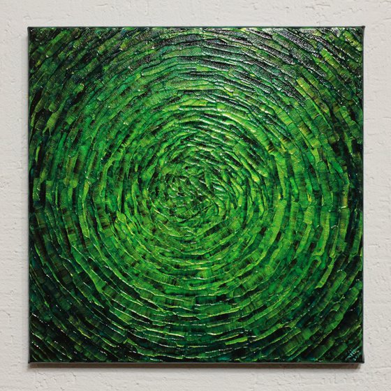 Bright green concentric shine