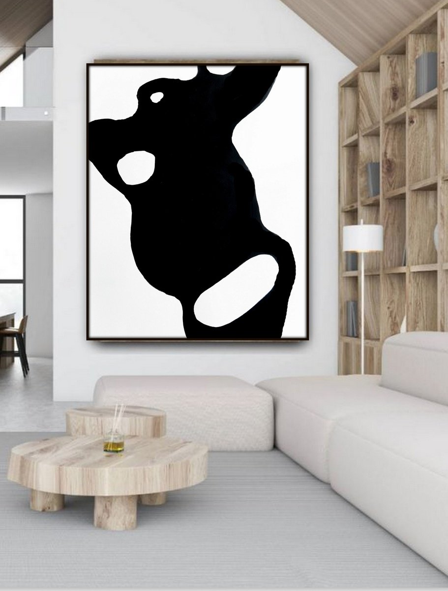 Abstract Acrylic Painting By Nadia Moniatis, 39 X 47", Abstract Artwork, Original Artwork