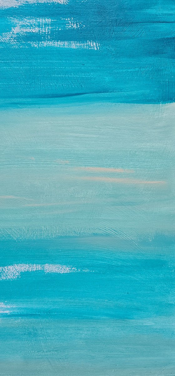 Quiet sunny seaside abstract water