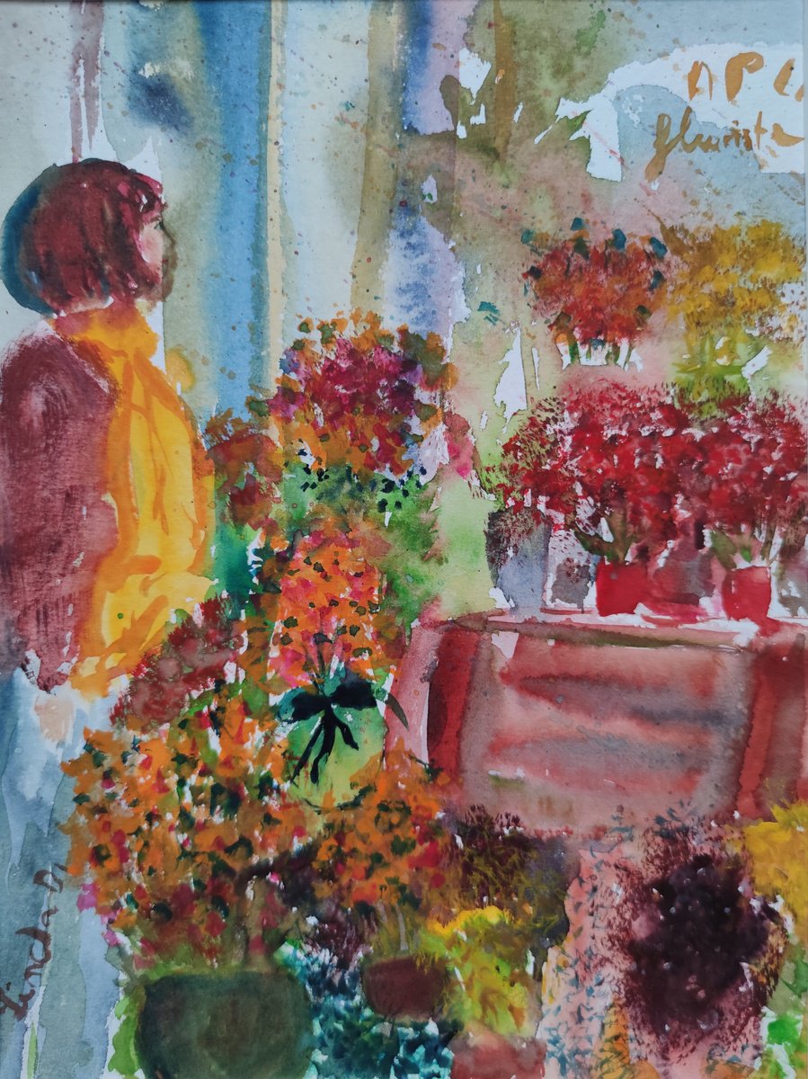 At the Florist by Linda Clerget