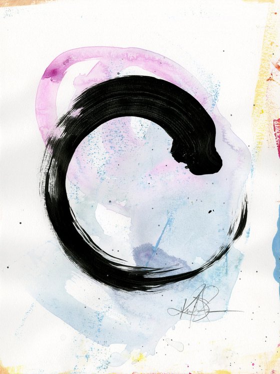 Enso Enlightenment 9 - Abstract Painting by Kathy Morton Stanion
