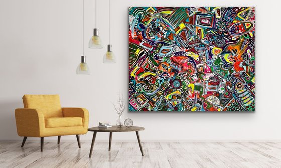 78''x65''(200x165cm), Life in Colors 20