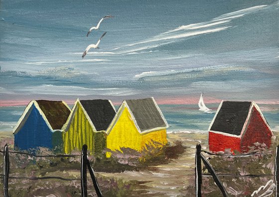 Colourful Beach Huts