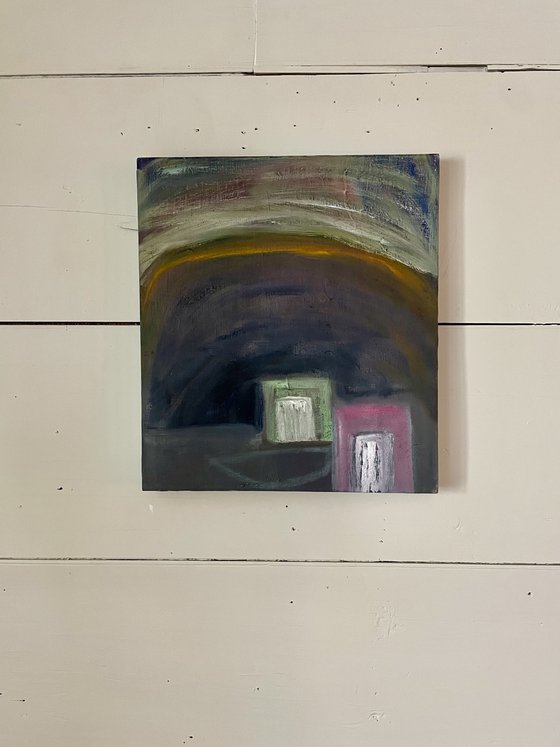 Two Houses at Dusk, 2024