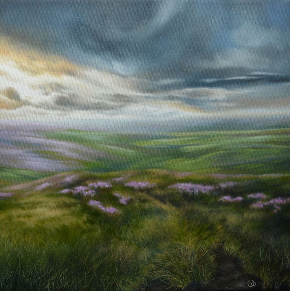 Twilight Hour - original oil on canvas landscape painting by Veronique Oodian