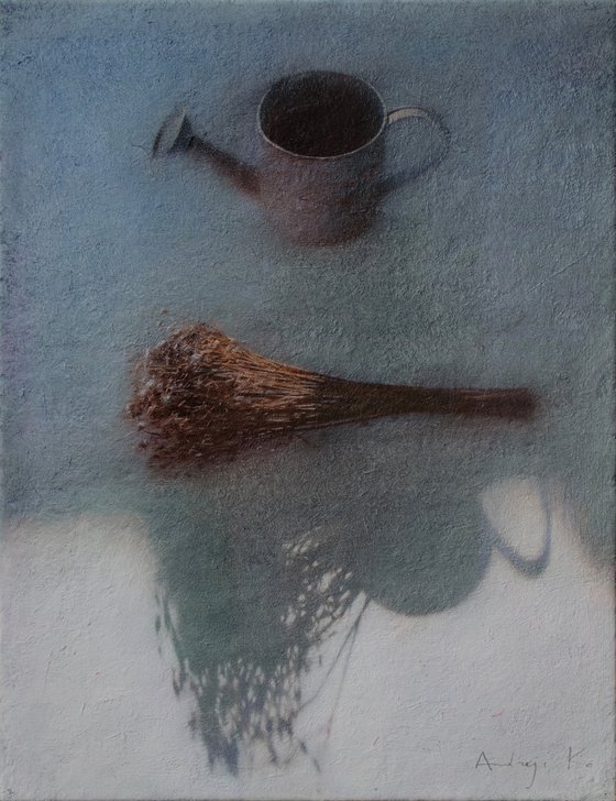 The Watering Can and the Dried Flowers