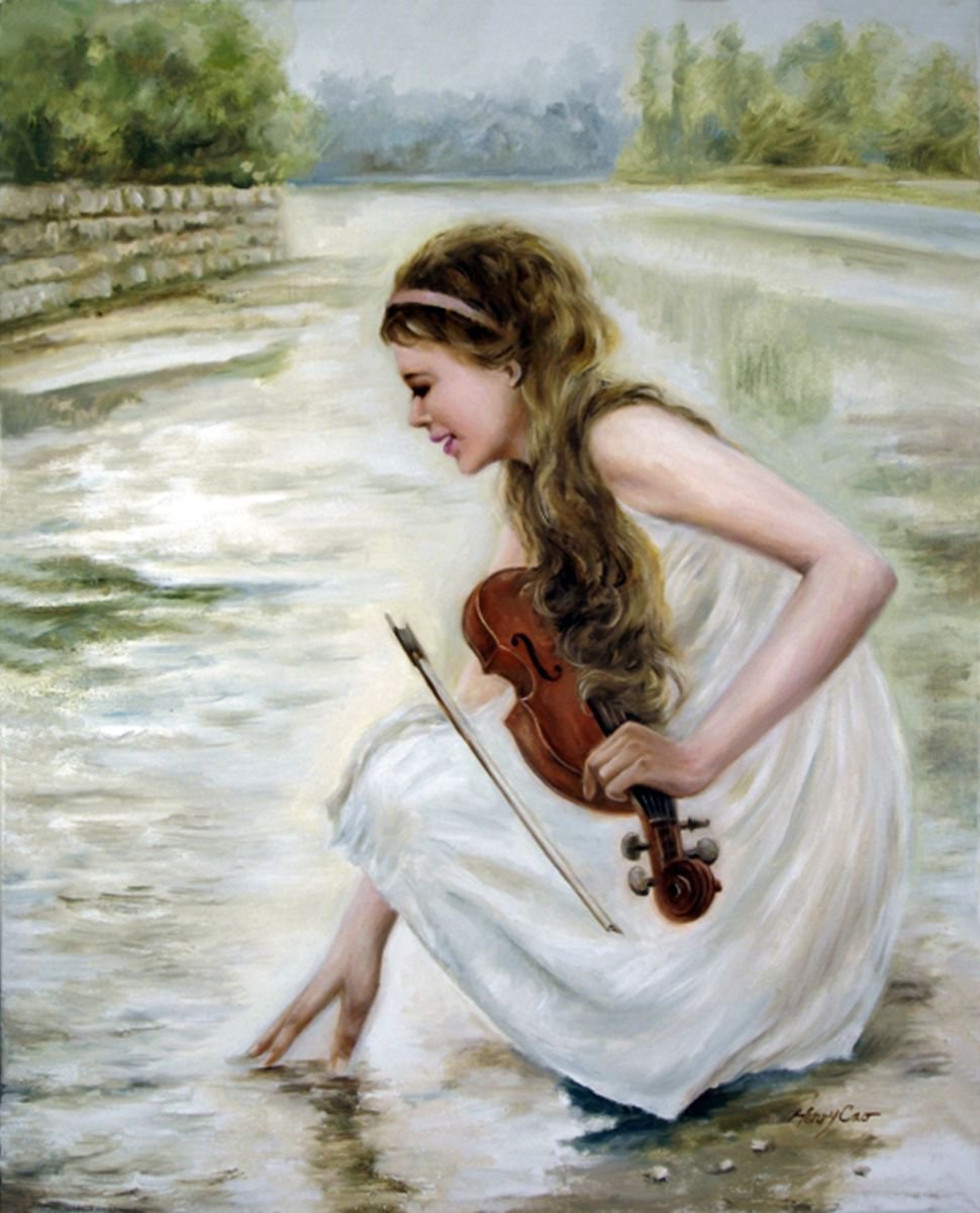 Photorealistic Portrait Oil Painting By Henry Cao, 24 X 30, Touch, Original Artwork