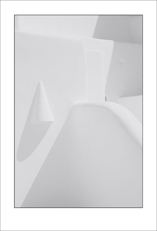 From the Greek Minimalism series: Greek Architectural Detail (White and White) # 9, Santorini, Greece by Tony Bowall FRPS