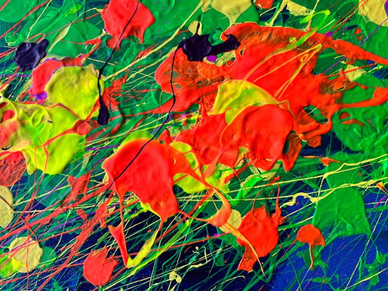 Bright Bouquet Abstract painting